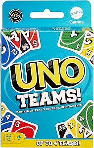 Uno - Teams! - Jogo de Cartas - Mattel