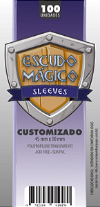 Sleeve Escudo Magico Customizado 45x90mm