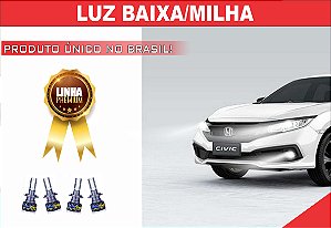 02 PARES ULTRA LED PREMIUM H8/H11/ LUZ BAIXA/MILHA CIVIC 2017 À 2021