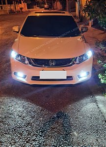 01 PAR ULTRA LED PREMIUM H11 LUZ MILHA CIVIC 2012/2016