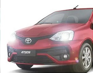 01 PAR DE ULTRA LED PREMIUM H4+FAROLETE TOYOTA ETIOS