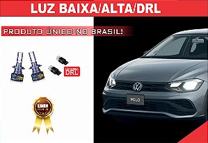 ULTRA LED PREMIUM FAROL BAIXO/ALTO/LUZ DIURNA POLO TRACK