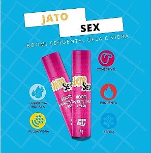 Jato Sex Boom Gel Comestível Esquenta, Gela e Vibra 18ml Pepper Blend