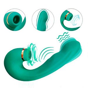 Vibrador G-Spot com Estimulador Ondas de Pressão