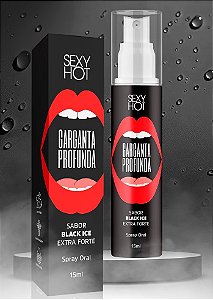 Garganta Profunda Black Ice Extra Forte - Spray para Sexo Oral