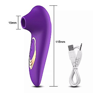 WoW - Estimulador de Clitóris com 5 Modos de Pressão Roxo