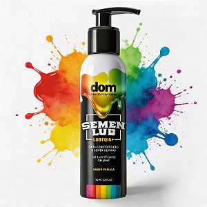 Semen Lub LGBTQIA+ Sabor Vanilla - Gel Lubrificante Beijável Que Imita o Semen Humano