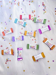 Bala personalizada (papel branco) - 50 unidades