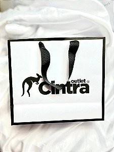 Sacola 24 x 10 x 21  ( Offset branco 180g e alça fita) - 50 unidades
