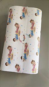 Papel pra embrulho personalizado com sua marca - papel offset 75g - 50 unidades