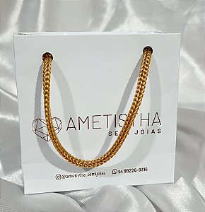 Sacola 10 x 10 x 4 cm (ideal para semijoias)