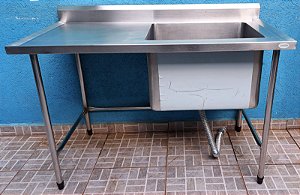 Bancada com Tanque Inox