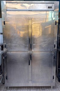 Geladeira/Refrigerador Comercial Inox 4 Portas Cegas 220V [Usada] Gelopar GREP-4P