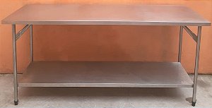 Mesa 100% Inox - Fritomaq 1,90m [Usada]