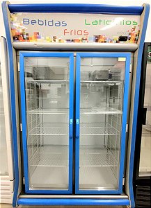 Geladeira / Refrigerador Expositor "TOP" Vertical Gemini GEVT 2 Portas Gelopar [Usada] 220v