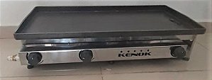 Chapas Para Lanche 3 Queimadores 80x40cm Chap-003 Kenok - [Usada]
