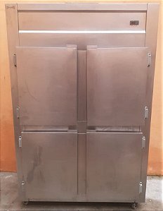 Geladeira 4 Portas 100% Inox - 220V Fritomaq 1000L [Usada]