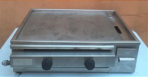 Chapa Para Lanches A Gás 2 Queimadores 65x45 cm - FIRE  [Usada]