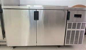 Balcão Refrigerado Horizontal Frost Free Inox - 2 portas 1,46m - Elvi [Usado]