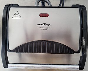 Sanduicheira e Grill Britânia Press Inox Preto - 220v [Usada]