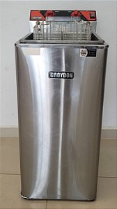 Fritadeira Elétrica Zona Fria de Óleo 15 Litros 8000 W FZ28 P 220v Croydon [Usada]