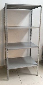Estante galvanizada 4 prateleiras 2 metros x 93cm de largura