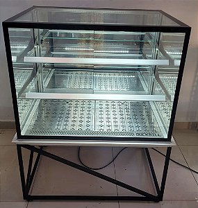 Vitrine Aquecida Confeitaria Retilínea com portas espelhadas - 94cm [Seminova]