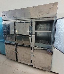 Geladeira/Refrigerador de Inox 6 Portas Grande RE-53 110V- Friger [Usado]