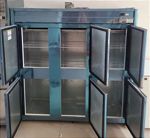 Geladeira/Refrigerador Comercial Inox 6 Portas Cegas GC6PT 110V- Refrimate
