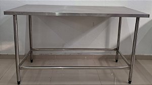 Mesa / Bancada de Inox - 1.50x70x90 (LxPxA) cm - Fritomaq [Usada]