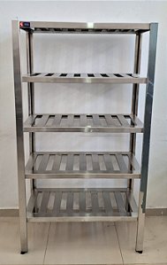 Estante 5 Planox Inox 304 - Gradeada [Seminova]