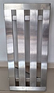 Prateleira Gradeada 100% Inox 304 - 90x40 - Sulfisa [Usada]
