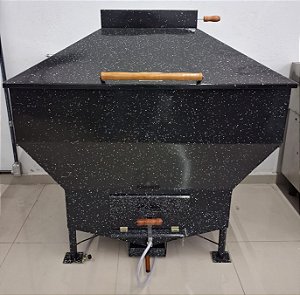 Churrasqueira Apolo Industrial Esmaltada Gás ou Carvão - Weber Capacidade 75Kg [Seminova]