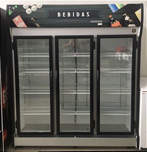 Geladeira Refrigerador/Expositor Vertical AS-3/B Auto Serviço 3 Portas Conservex [Seminovo] * Fabricação 2023
