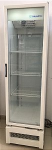 Geladeira Slim Refrigerador Expositor Vertical Branco 296 Litros VB28RB 220V - Metalfrio [Usada]