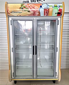 Geladeira Refrigerador / Expositora Vertical 2 Portas 220V - 800L KOFISA KAS-2P [Usada]