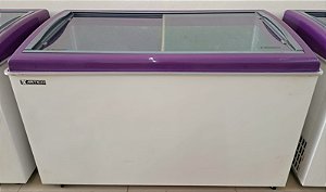 Freezer / Congelador Horizontal Expositor Cap. 460L 220V - Cor Púrpura Açaí Ártico [Seminovo]