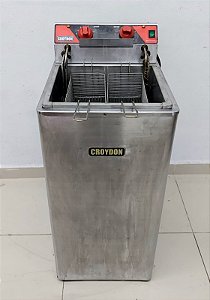 Fritadeira Elétrica Zona Fria de Óleo 15 Litros 8000 W FZ28 220v Croydon [Usada]