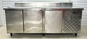 Balcão Refrigerado 200X70x90cm Aço Inox 430/430 Maquinbal [Seminovo]