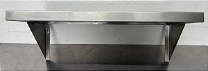 Prateleira Suspensa com 2 mãos francesas 60x30cm de Inox [Usada]