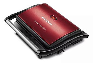 Sanduicheira Mondial Grill Master Press Pg-01-rc Red Ceramic Vermelha Cor Vermelho 220v [NOVO]