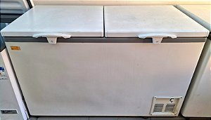 Freezer Horizontal Tampa Cega Dupla Ação 550 L 220V Branco RF104 - Frilux [Usado]