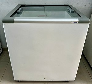 Freezer Horizontal Expositor Fricon Tampa de Vidro 216L HCEB216 220v [Usado]