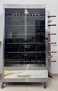 Máquina de Frango / Forno Rotativo Infravermelho PR-631TR - Aprox. 60 Kgs de Carne ou 30 Frangos 6 Espetos Tradicionais - Progás [Usada]