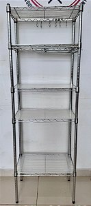Estante Aramada 5 Planos Slim - 1.80m x 60cm x 35cm [Usada]