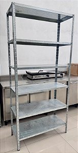Estante Galvanizada 06 Planos 1.98x93x37cm [Usada]