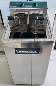 Fritadeira Elétrica Pedestal Zona Fria de Óleo FOE-15 P 8000 Watts Metalcubas [Usado]