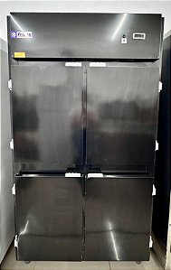 Geladeira 4 Portas / Minicâmara Comercial RF-064 Plus Pr - All Black Ar Forçado 1100L +2°C à +8°C 220V-  Frilux [Seminova]
