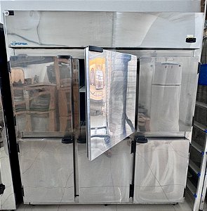 Geladeira Comercial 1200L - 6 Portas de Inox Escovado 220v Kofisa [Usada]
