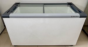 Freezer Expositor Horizontal 399L 2 Portas Branco NF40S - Metalfrio  [Usado]